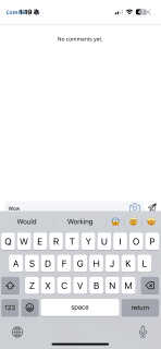 Eloomin mobile comment input